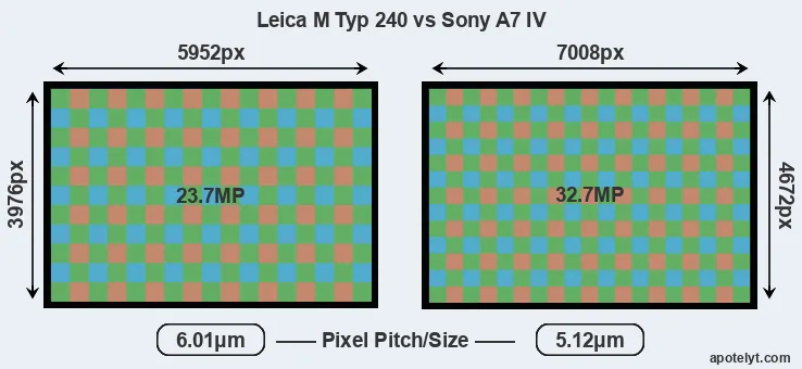 M Typ 240 versus A7 IV MP