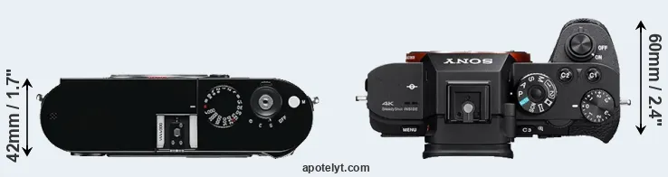 Compare M Typ 240 versus A7S II top