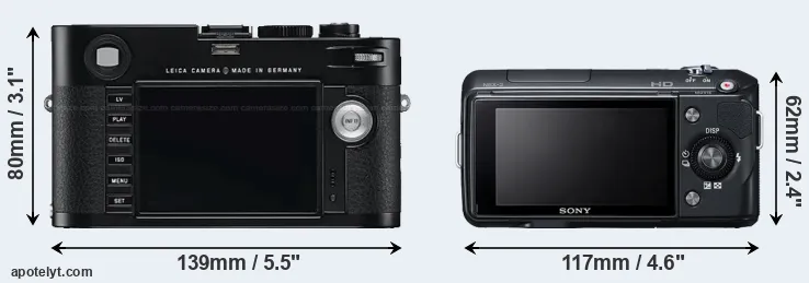 Comparison M Typ 240 or NEX-3 rear
