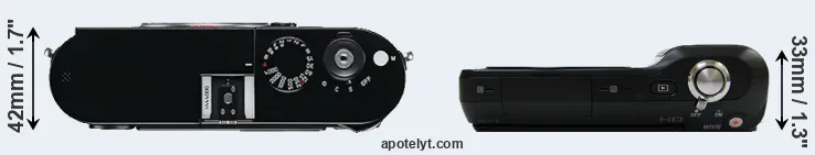 Compare M Typ 240 versus NEX-3 top