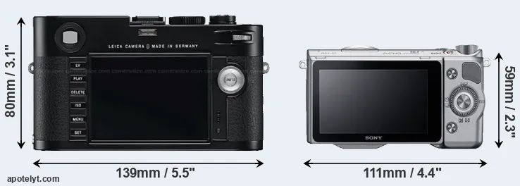 Comparison M Typ 240 or NEX-5T rear