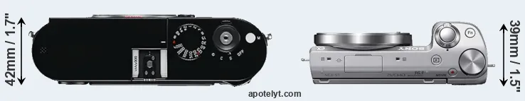 Compare M Typ 240 versus NEX-5T top