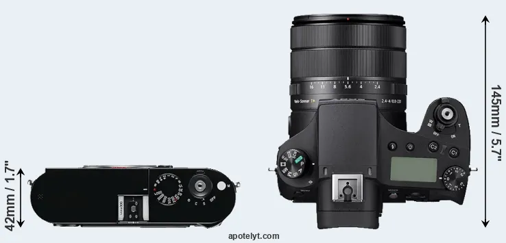 Compare M Typ 240 versus RX10 IV top