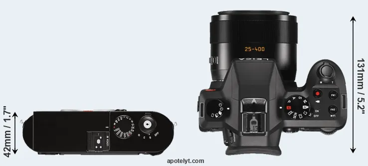 Compare M Typ 262 versus V-LUX Typ 114 top