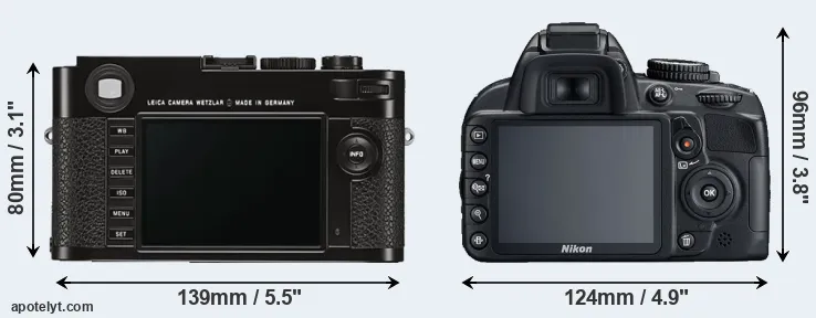 Comparison M Typ 262 or D3100 rear