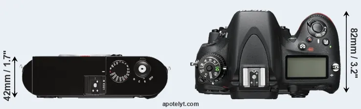 Compare M Typ 262 versus D600 top