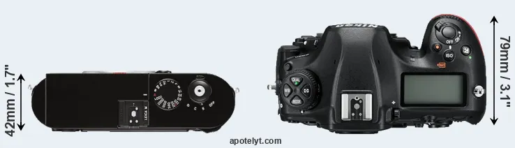 Compare M Typ 262 versus D850 top
