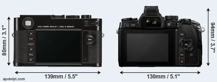 Comparison M Typ 262 or E-M1 rear