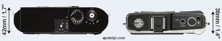 Compare M Typ 262 versus E-P2 top