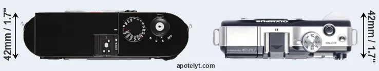 Compare M Typ 262 versus E-PL1 top