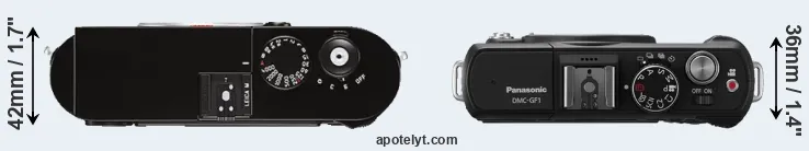Compare M Typ 262 versus GF1 top