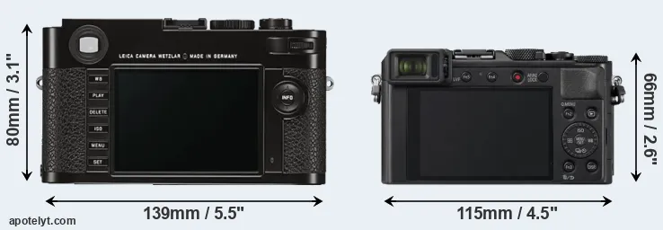 Comparison M Typ 262 or LX100 II rear