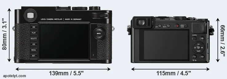 Comparison M Typ 262 or LX100 rear