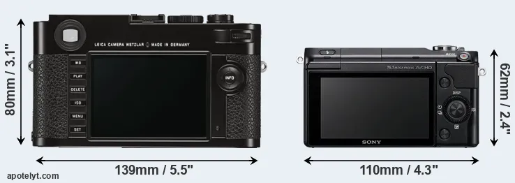 Comparison M Typ 262 or NEX-3N rear
