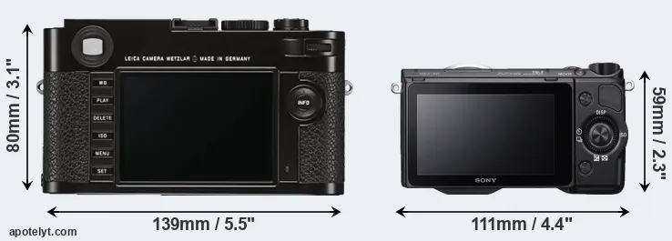 Comparison M Typ 262 or NEX-5R rear