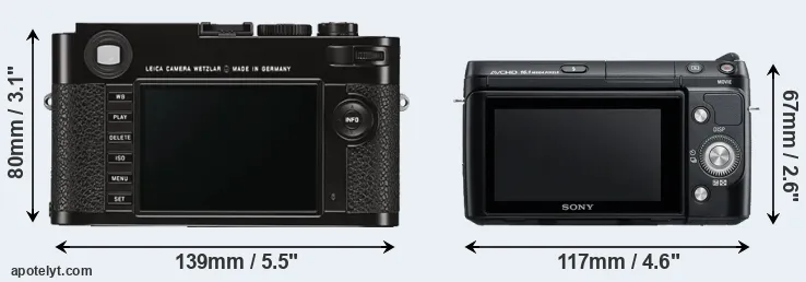 Comparison M Typ 262 or NEX-F3 rear