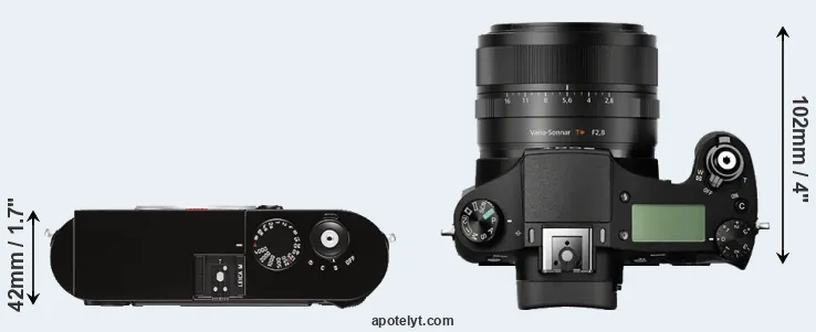 Compare M Typ 262 versus RX10 top