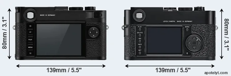 Comparison M10-P or M9 rear