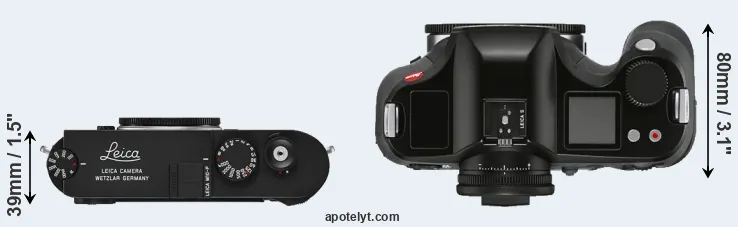 Compare M10-P versus S3 top