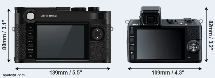 Comparison M10-P or V2 rear