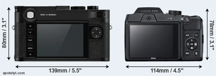 Comparison M10-P or B500 rear