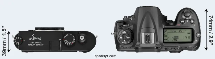 Compare M10-P versus D300 top
