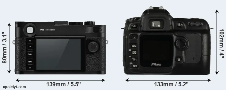 Comparison M10-P or D50 rear
