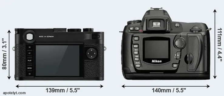 Comparison M10-P or D70 rear