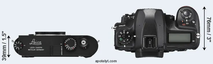 Compare M10-P versus D780 top