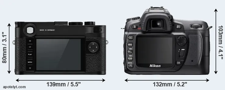 Comparison M10-P or D80 rear