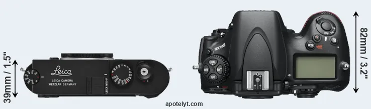 Compare M10-P versus D800E top