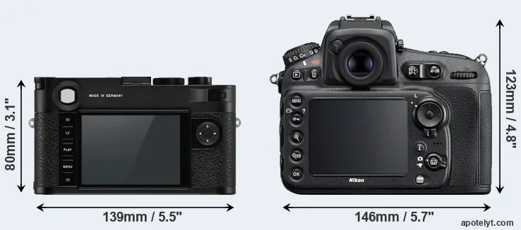 Comparison M10-P or D810 rear