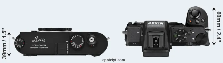 Compare M10-P versus Z50 top