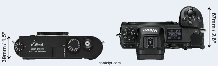Compare M10-P versus Z6 top