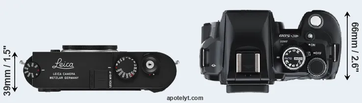 Compare M10-P versus E-500 top
