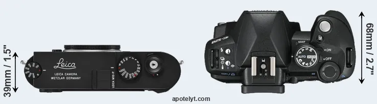 Compare M10-P versus E-520 top