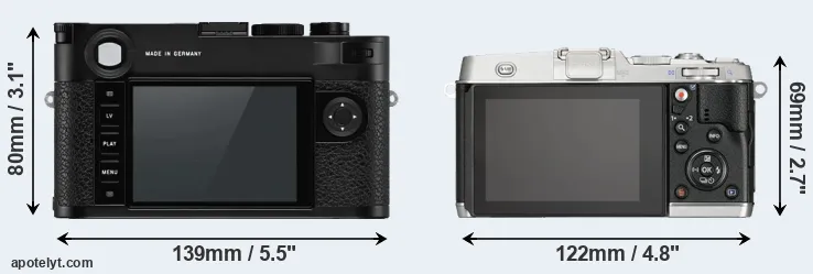 Comparison M10-P or E-P5 rear