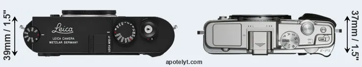Compare M10-P versus E-P5 top