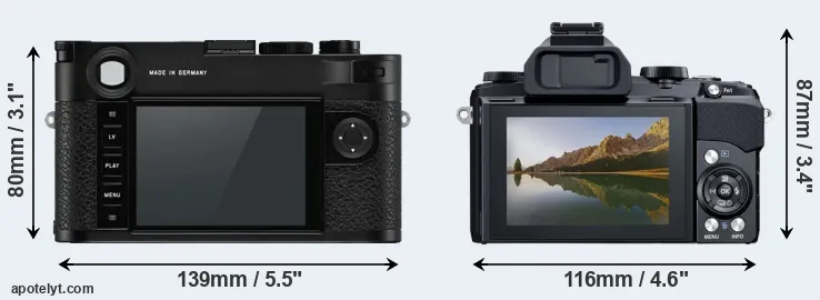 Comparison M10-P or Stylus 1 rear