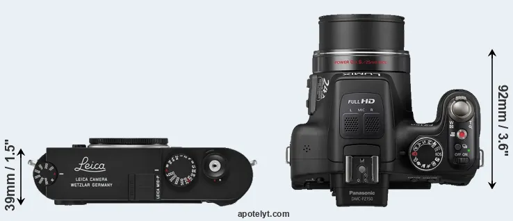 Compare M10-P versus FZ150 top