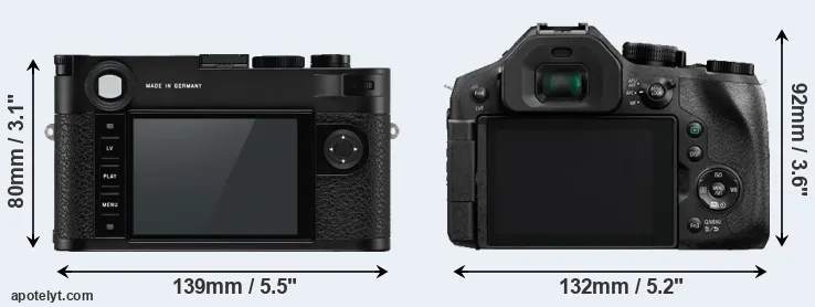 Comparison M10-P or FZ300 rear