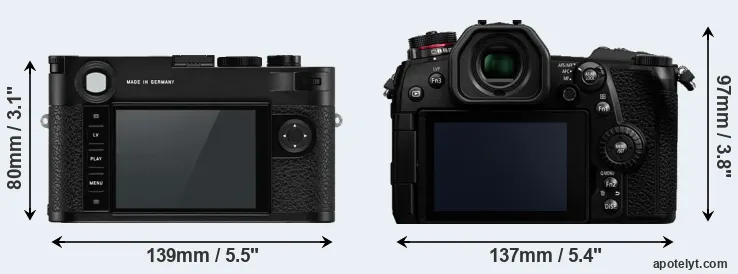Comparison M10-P or G9 rear