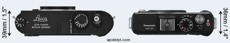 Compare M10-P versus GF1 top