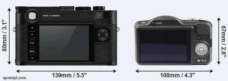 Comparison M10-P or GF3 rear