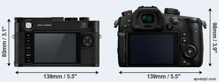 Comparison M10-P or GH5s rear