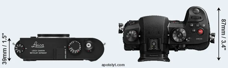 Compare M10-P versus GH5s top