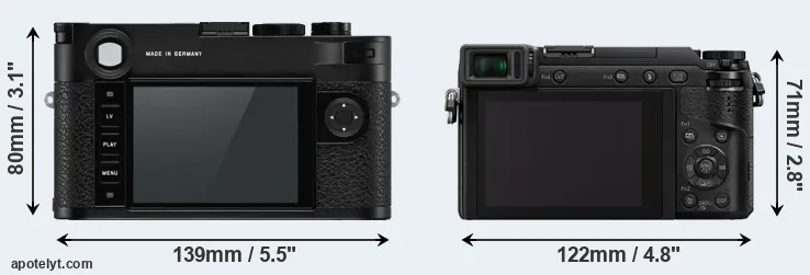Comparison M10-P or GX85 rear