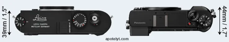 Compare M10-P versus GX85 top