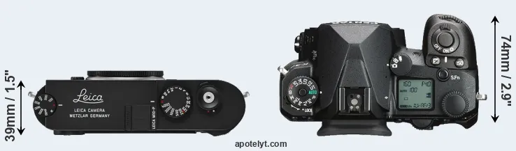 Compare M10-P versus K-3 III top