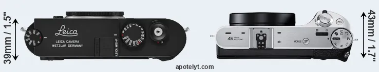Compare M10-P versus NX500 top